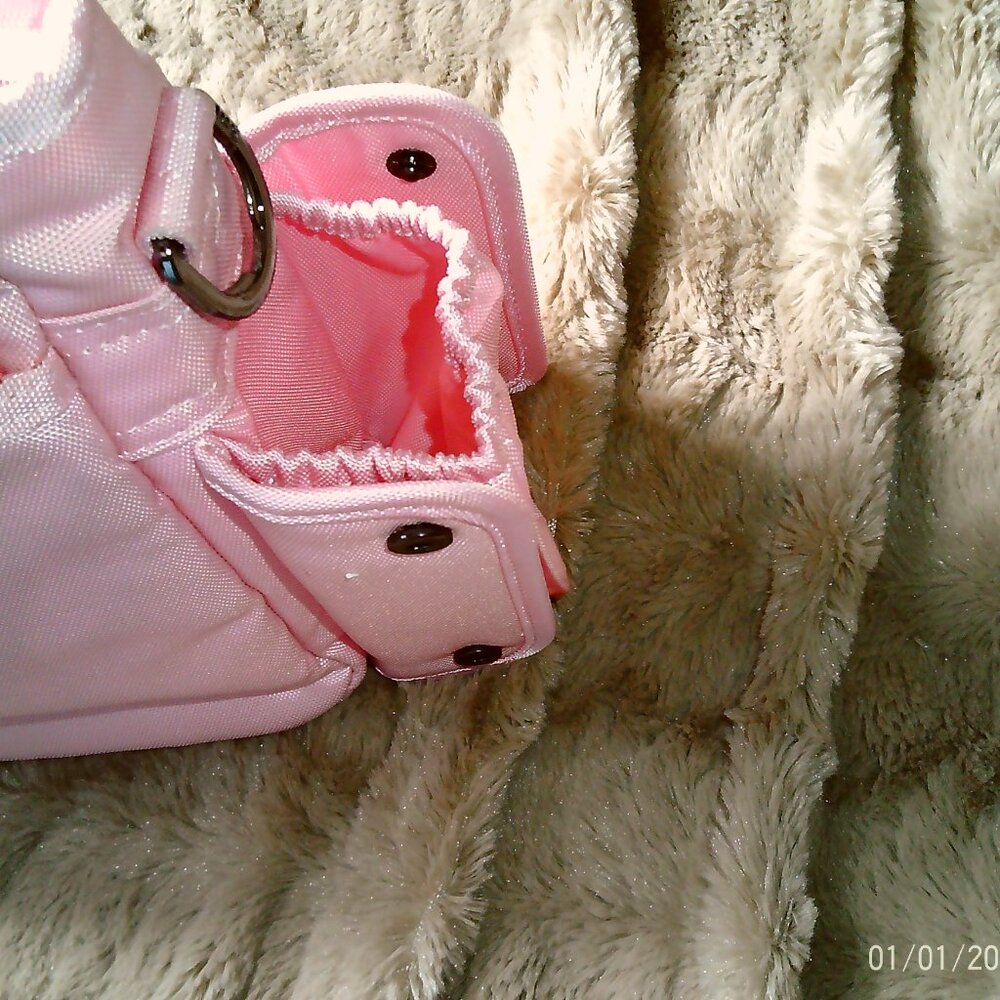 Lug Shimmy LE Ultra X Medium Crossbody in Bubble Pink w/matching ML Chain Strap - Picture 10 of 13